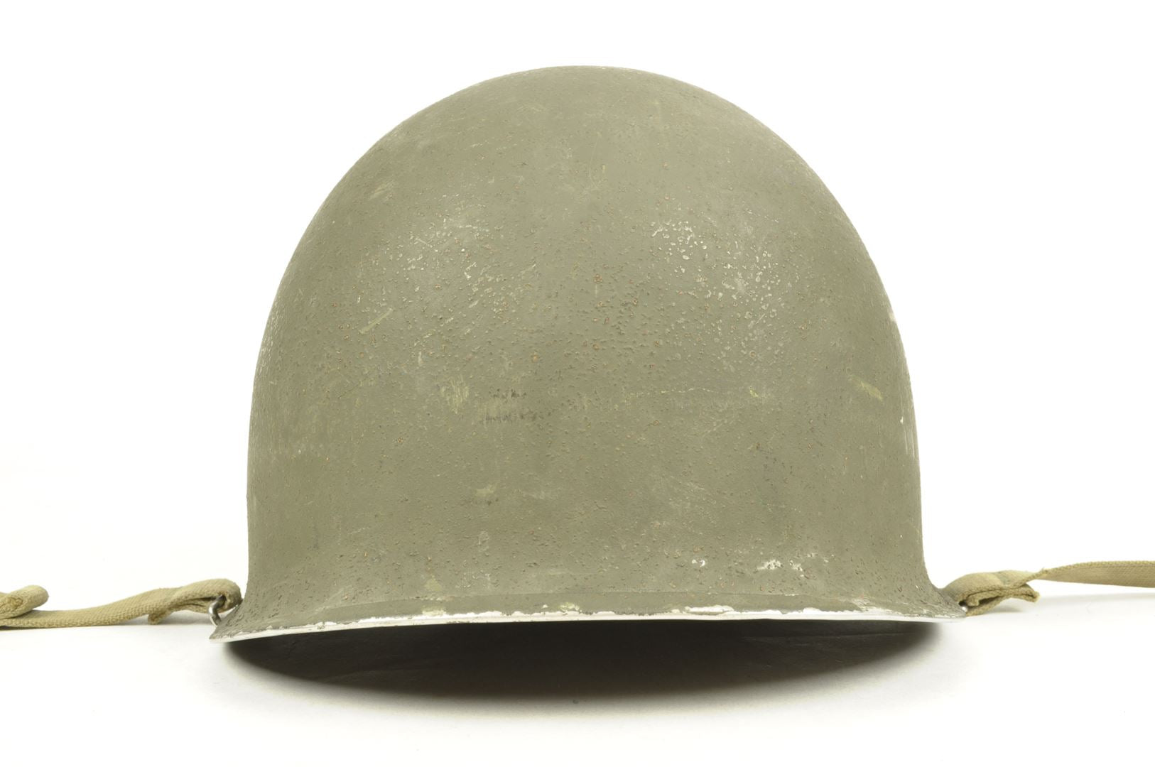 Casque US M1 impacté et son sous casque FIRESTONE nominatif / ARDENNES