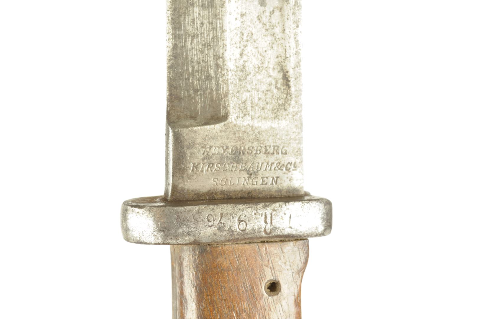 Baïonnette Allemande 84/98 datée 1887 / Régimentée I.R.9.76