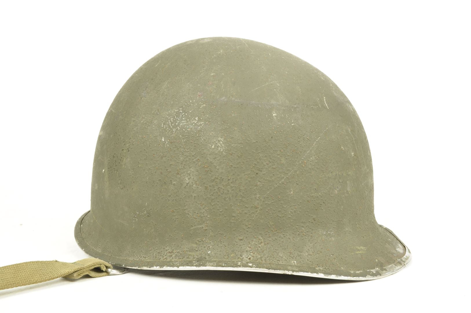 Casque US M1 impacté et son sous casque FIRESTONE nominatif / ARDENNES