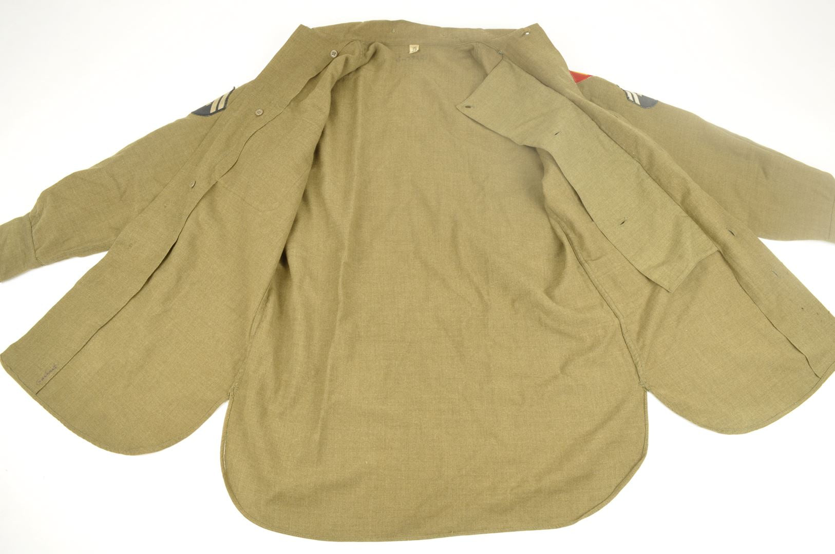 Chemise "moutarde" 103rd & 45th Infantry Division / identifiée Vosges