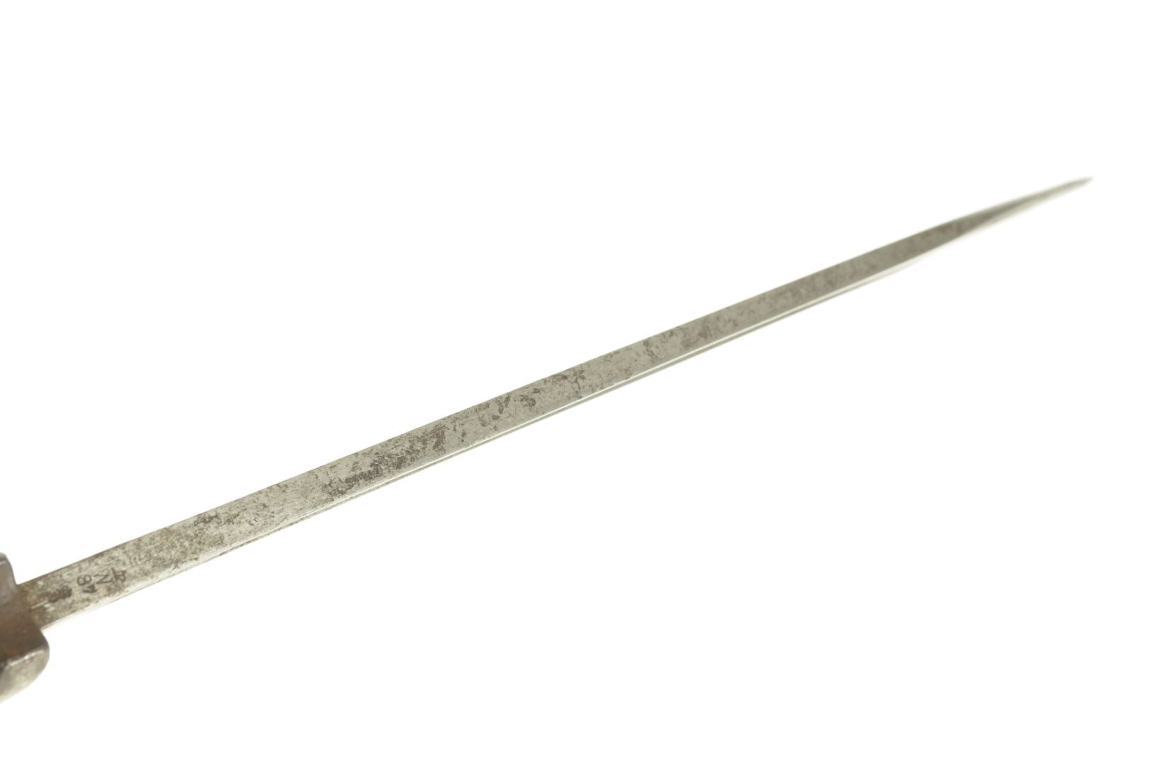 Baïonnette Allemande 84/98 datée 1887 / Régimentée I.R.9.76