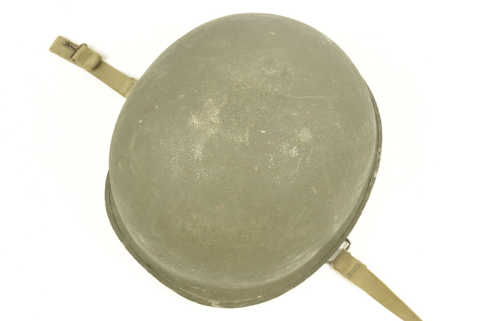Casque US M1 impacté et son sous casque FIRESTONE nominatif / ARDENNES