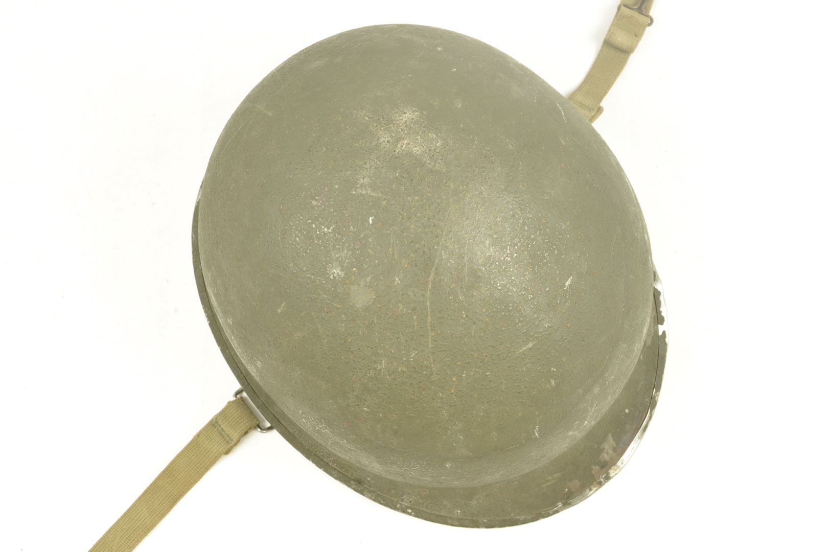 Casque US M1 impacté et son sous casque FIRESTONE nominatif / ARDENNES