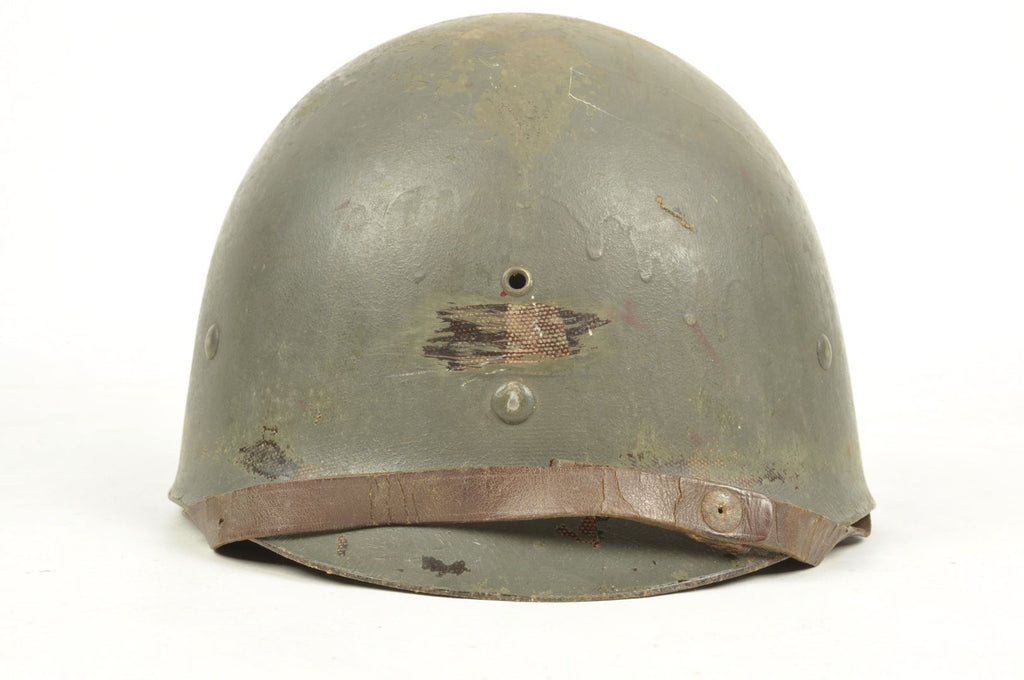 Casque US M1 et son sous casque MSA sorti de ferme / Arcey