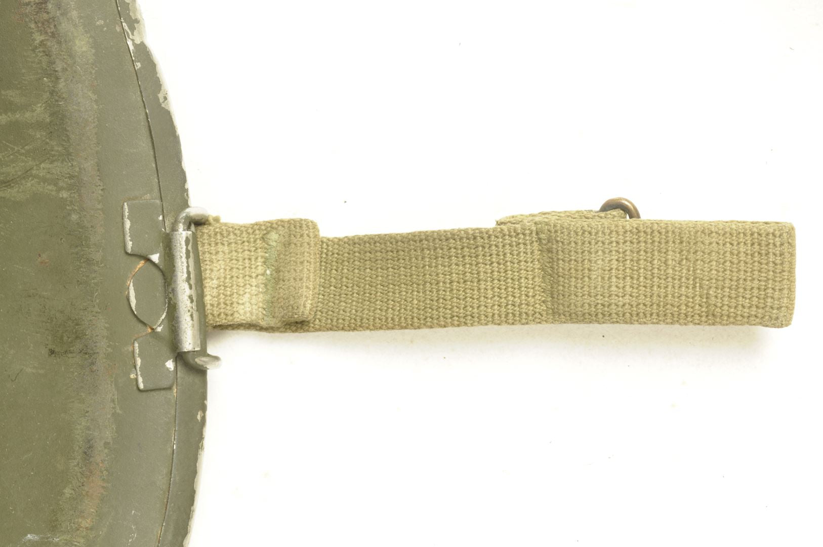 Casque US M1 impacté et son sous casque FIRESTONE nominatif / ARDENNES