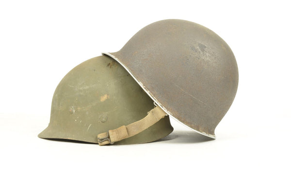 Casque US M1 et son sous casque Firestone sorti de grenier à Thann