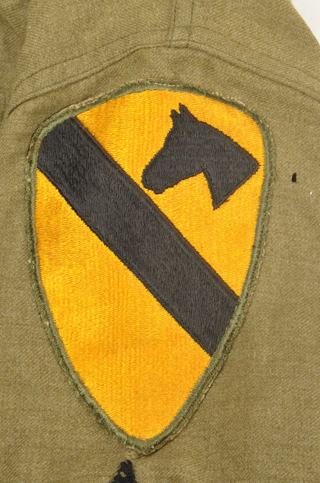Chemise "moutarde" 77th Infantry Division identifiée / Okinawa