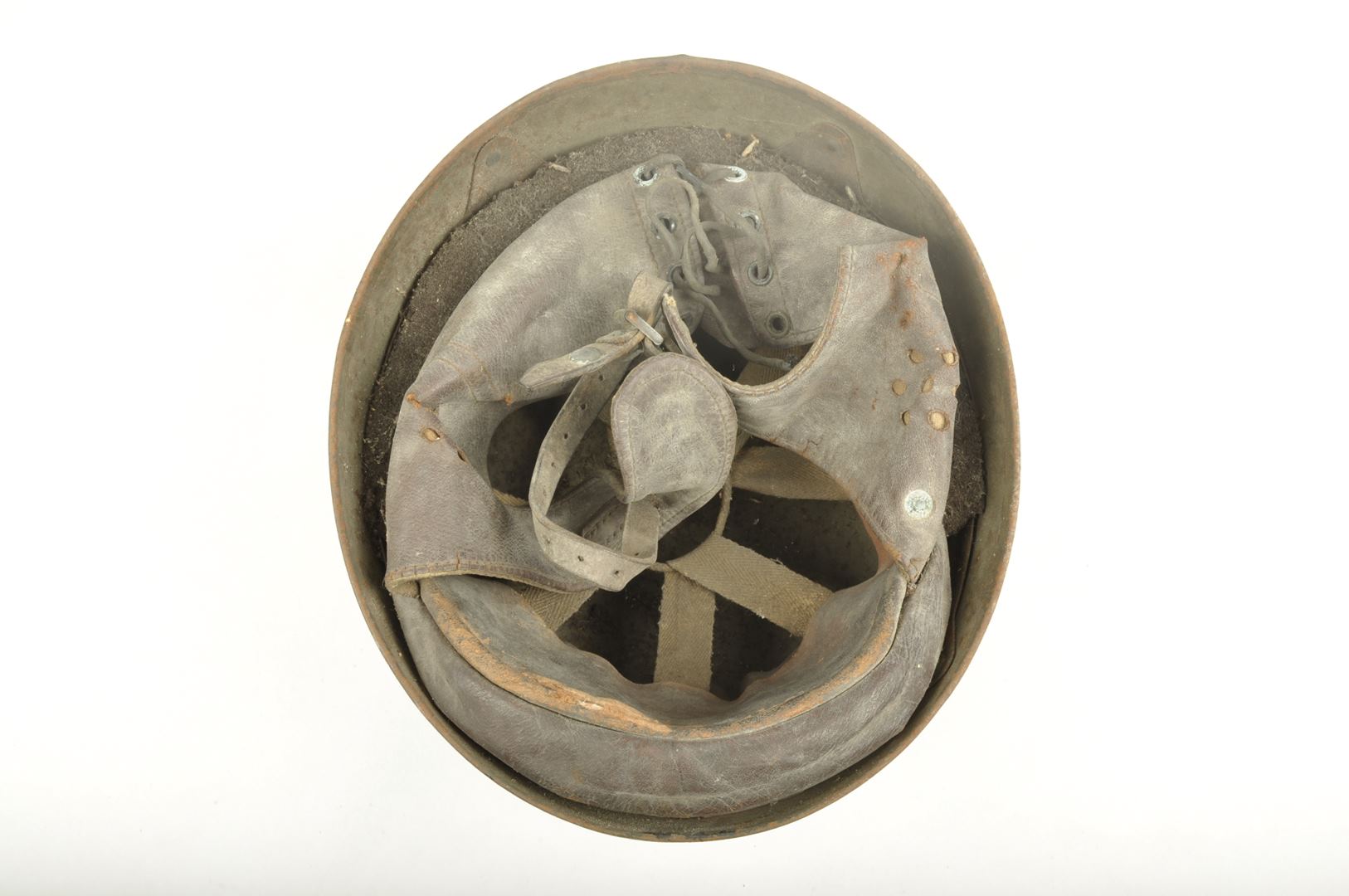 Casque Britannique Despatch Rider daté 1942 / Brigade Piron