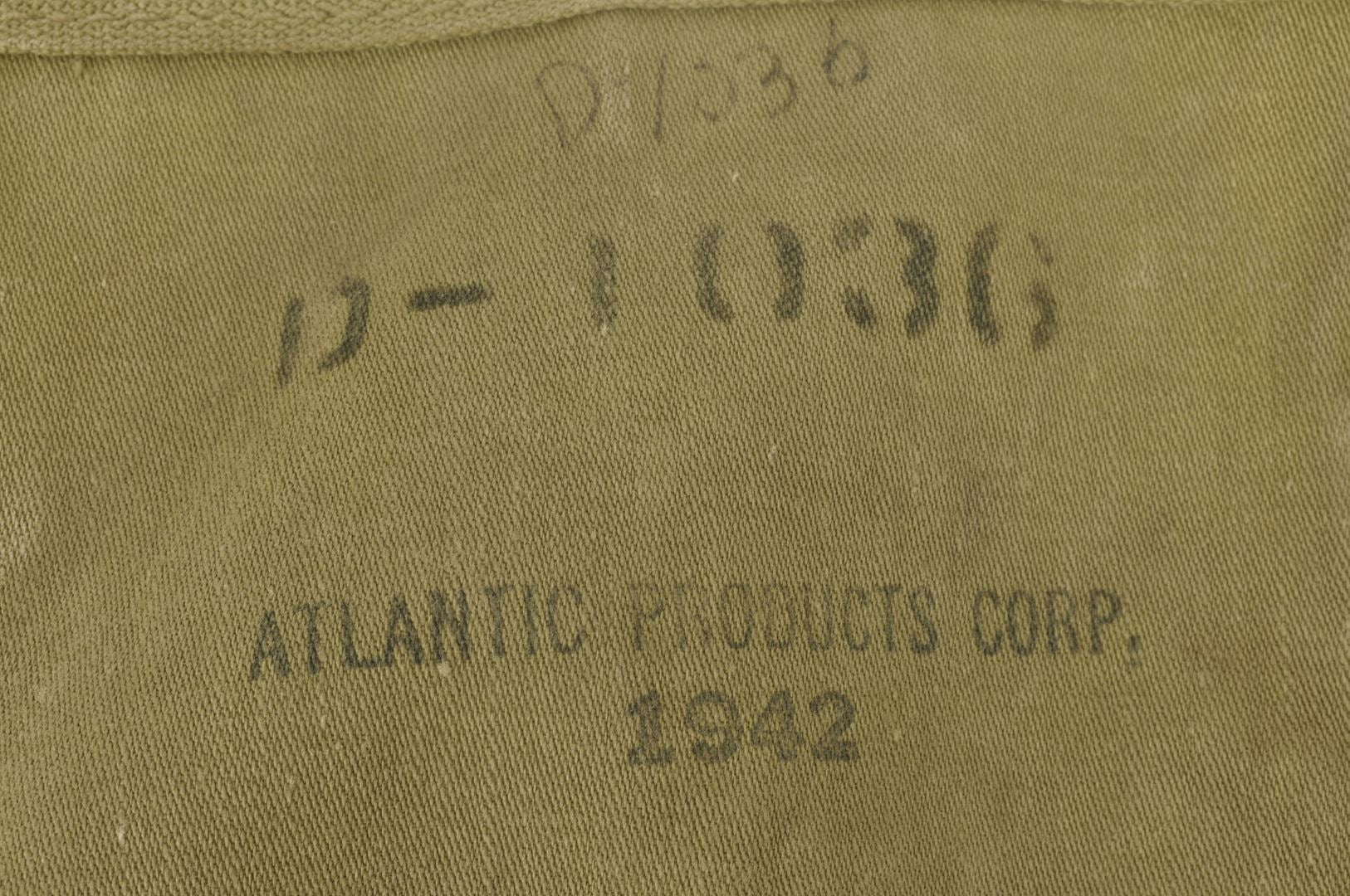 Musette M36 caoutchoutée ATLANTIC PRODUCTS 1942 / Nominative