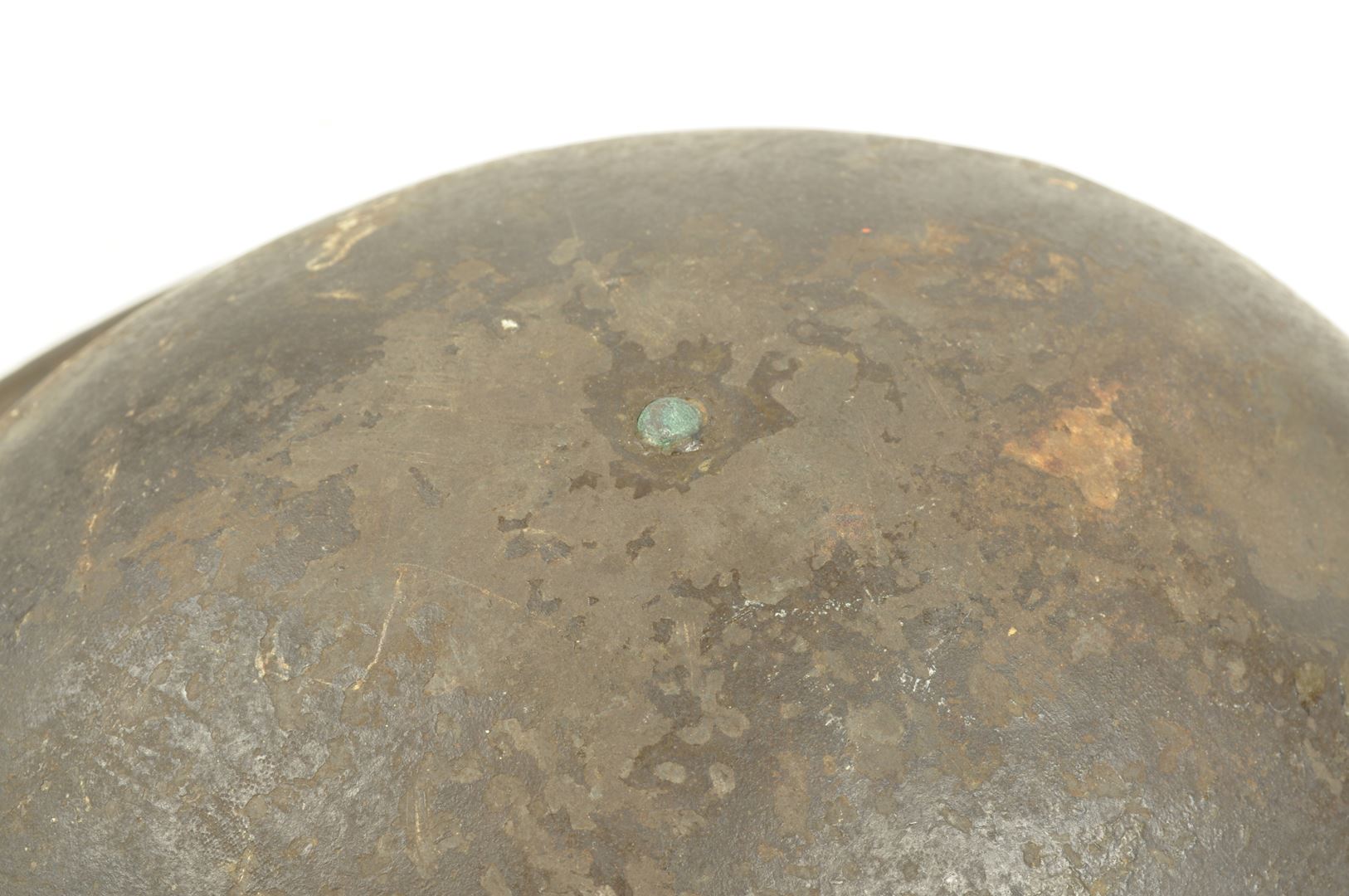 Casque US 17 3rd infantry division fabrication Britannique / Nominatif et identifié