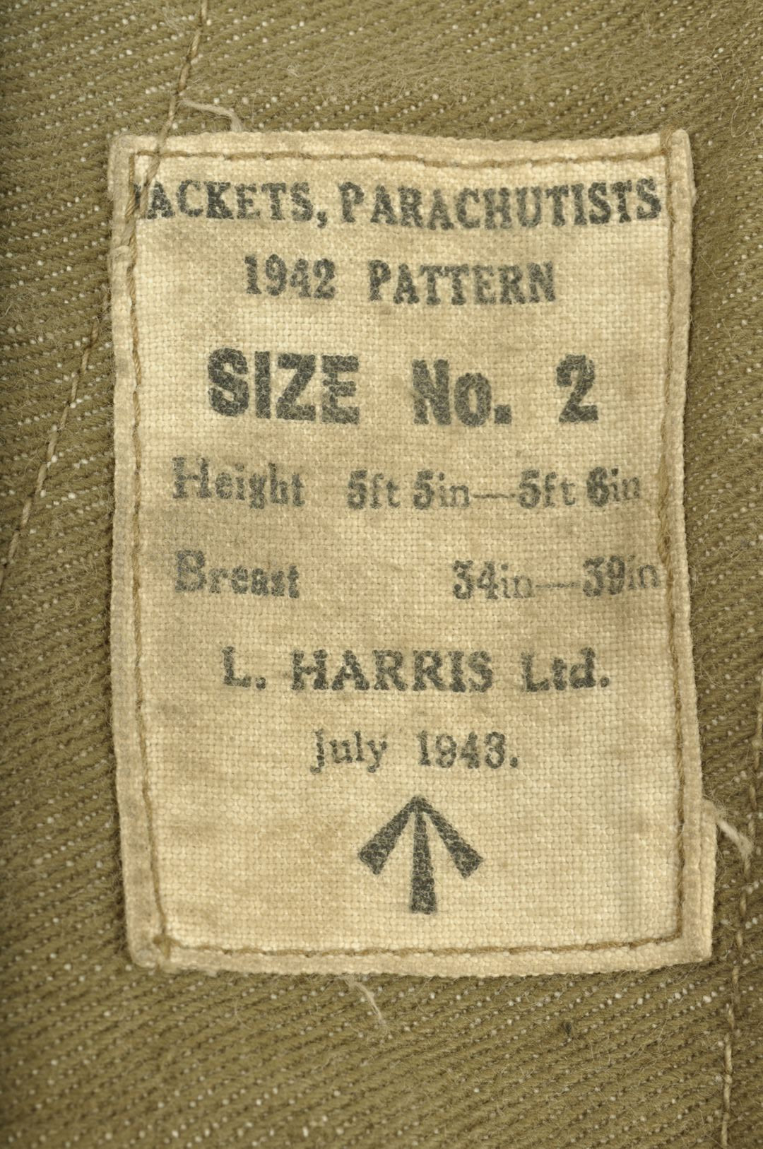 Blouse Oversmock datée 1943 / Infanterie de l'Air