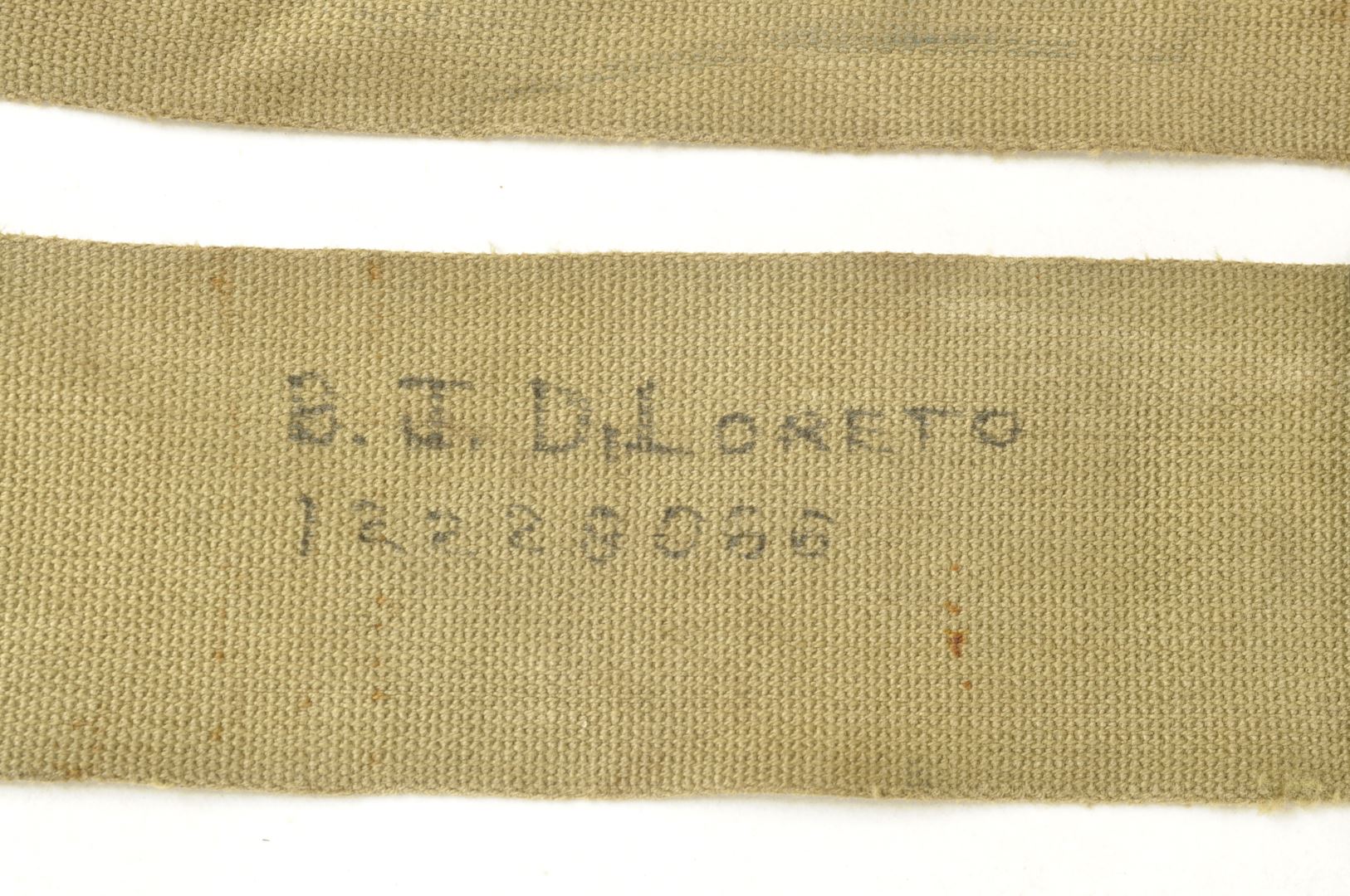 Musette M36 caoutchoutée ATLANTIC PRODUCTS 1942 / Nominative