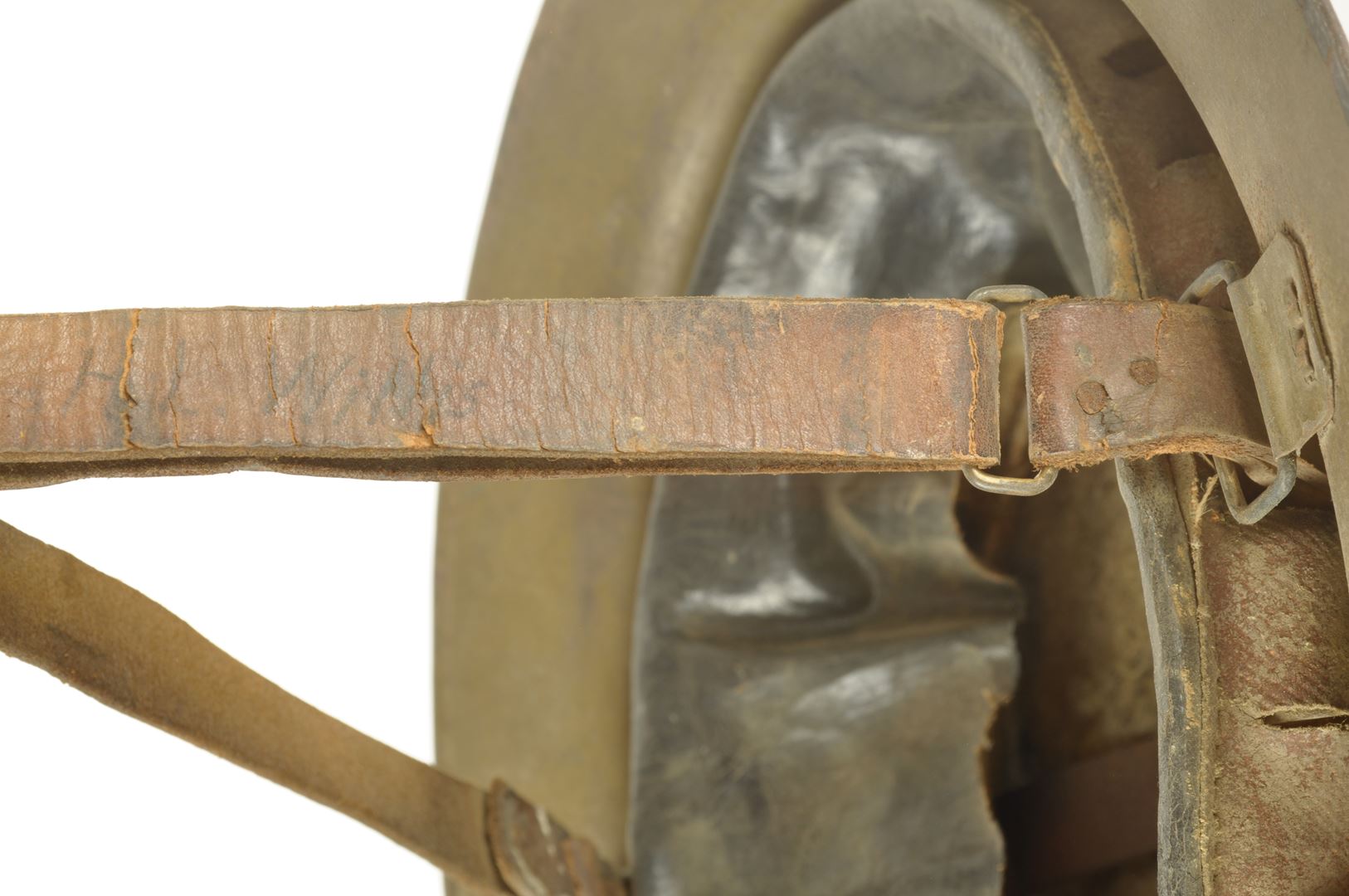 Casque US 17 3rd infantry division fabrication Britannique / Nominatif et identifié