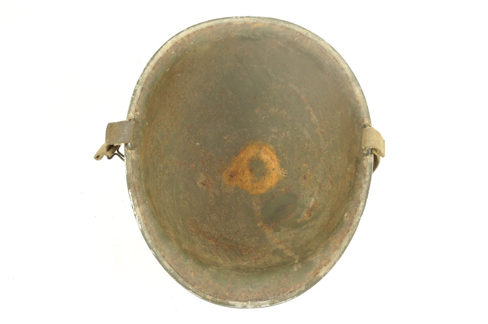 Casque US M1 et son sous casque MSA sorti de ferme / Arcey