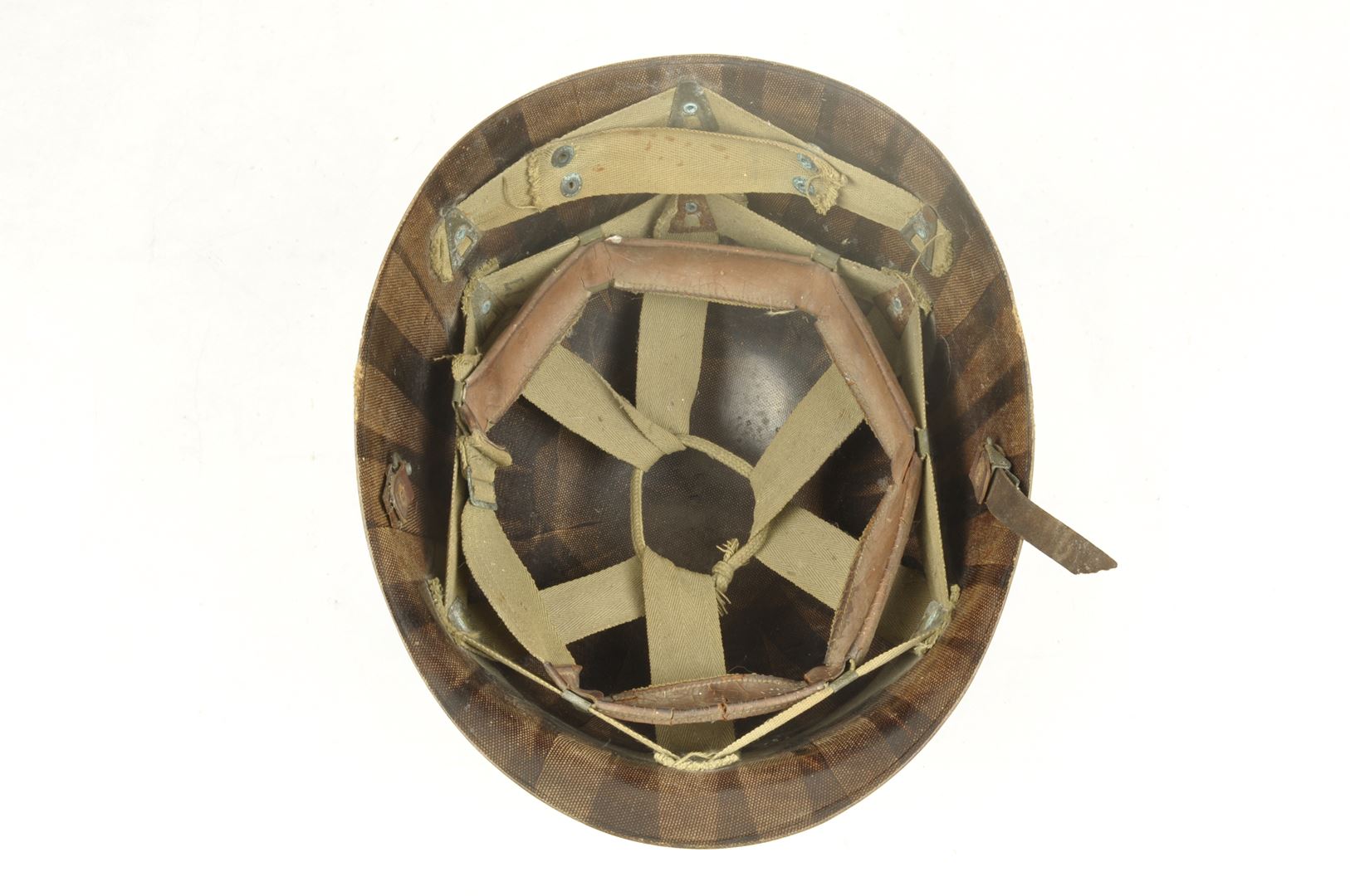 Casque US M avec grades de Capitaine et son sous casque IMP / PONTARLIER