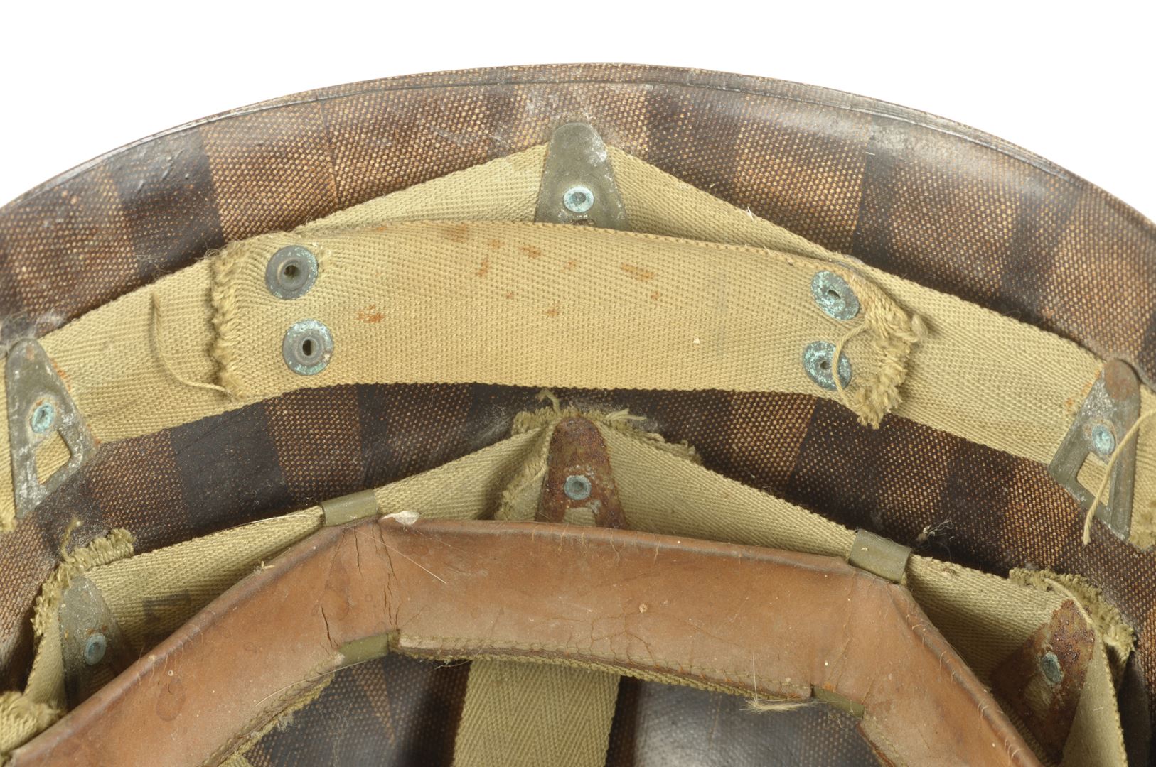 Casque US M avec grades de Capitaine et son sous casque IMP / PONTARLIER