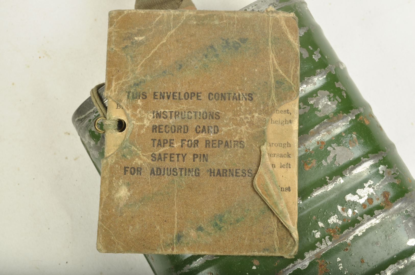 Masque à gaz US modèle 1917 / Nominatif AEF 109th infantry regiment 28th Infantry Division