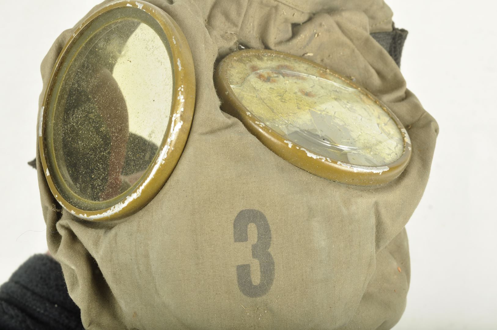Masque à gaz US modèle 1917 / Nominatif AEF 109th infantry regiment 28th Infantry Division