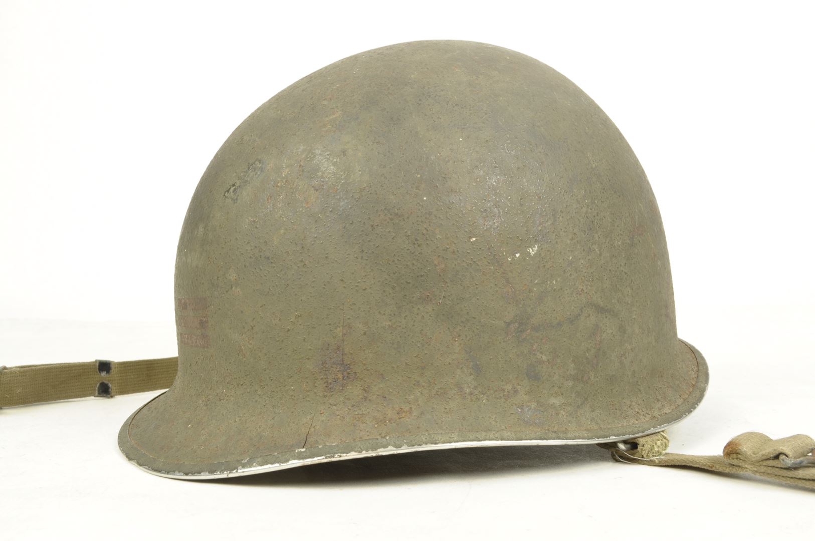 Casque US M avec grades de Capitaine et son sous casque IMP / PONTARLIER