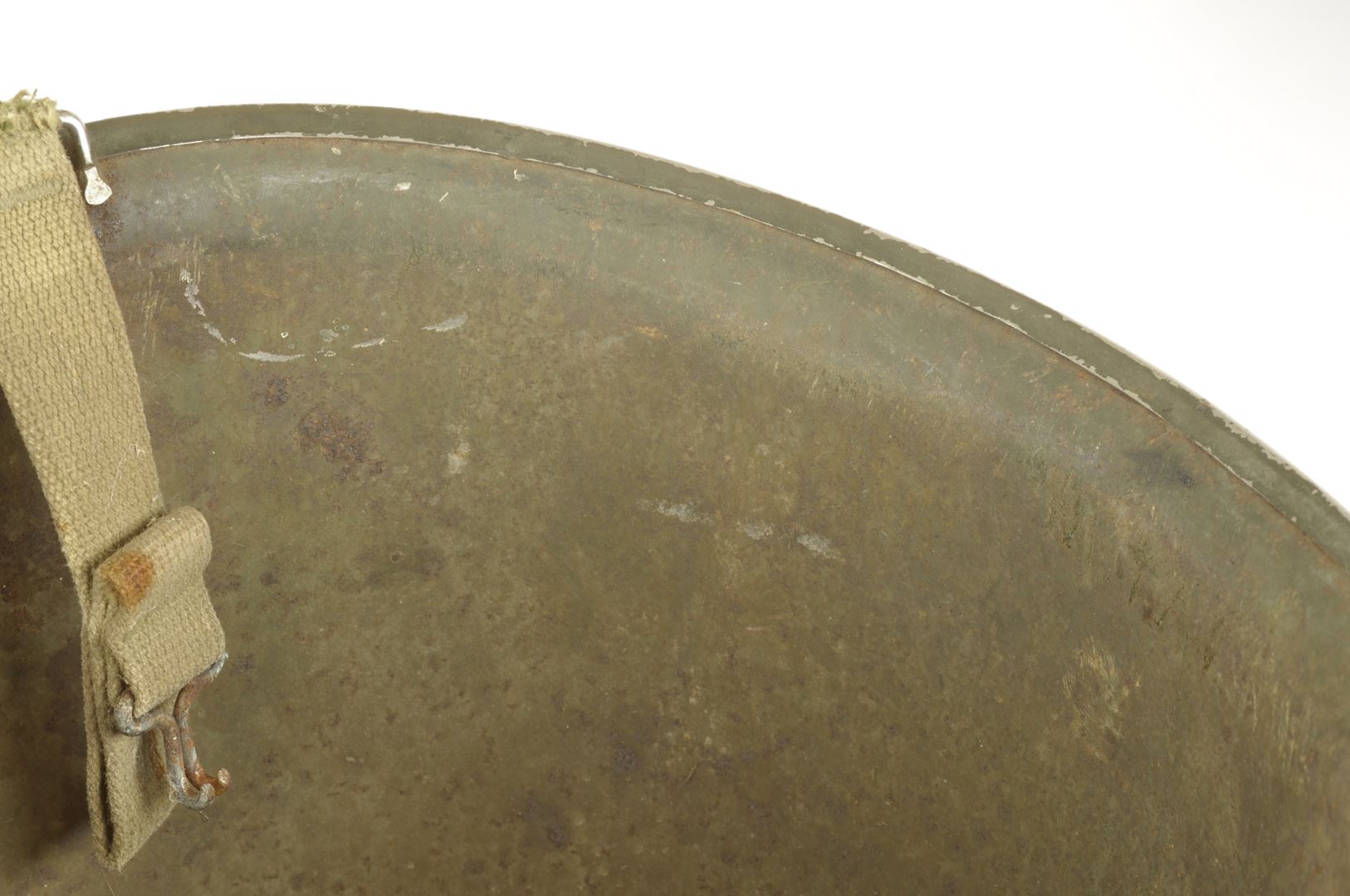 Casque US M avec grades de Capitaine et son sous casque IMP / PONTARLIER