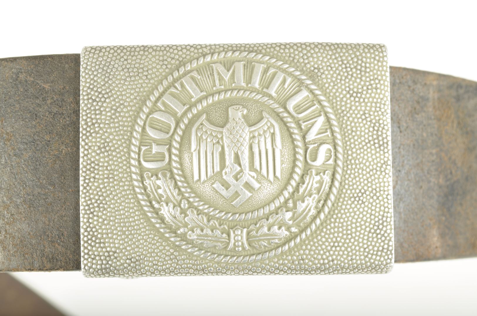 Ceinturon allemand Heer / Boucle en Aluminium B&N 37