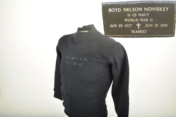 Pull US NAVY / Nominatif et identifié SEABEES