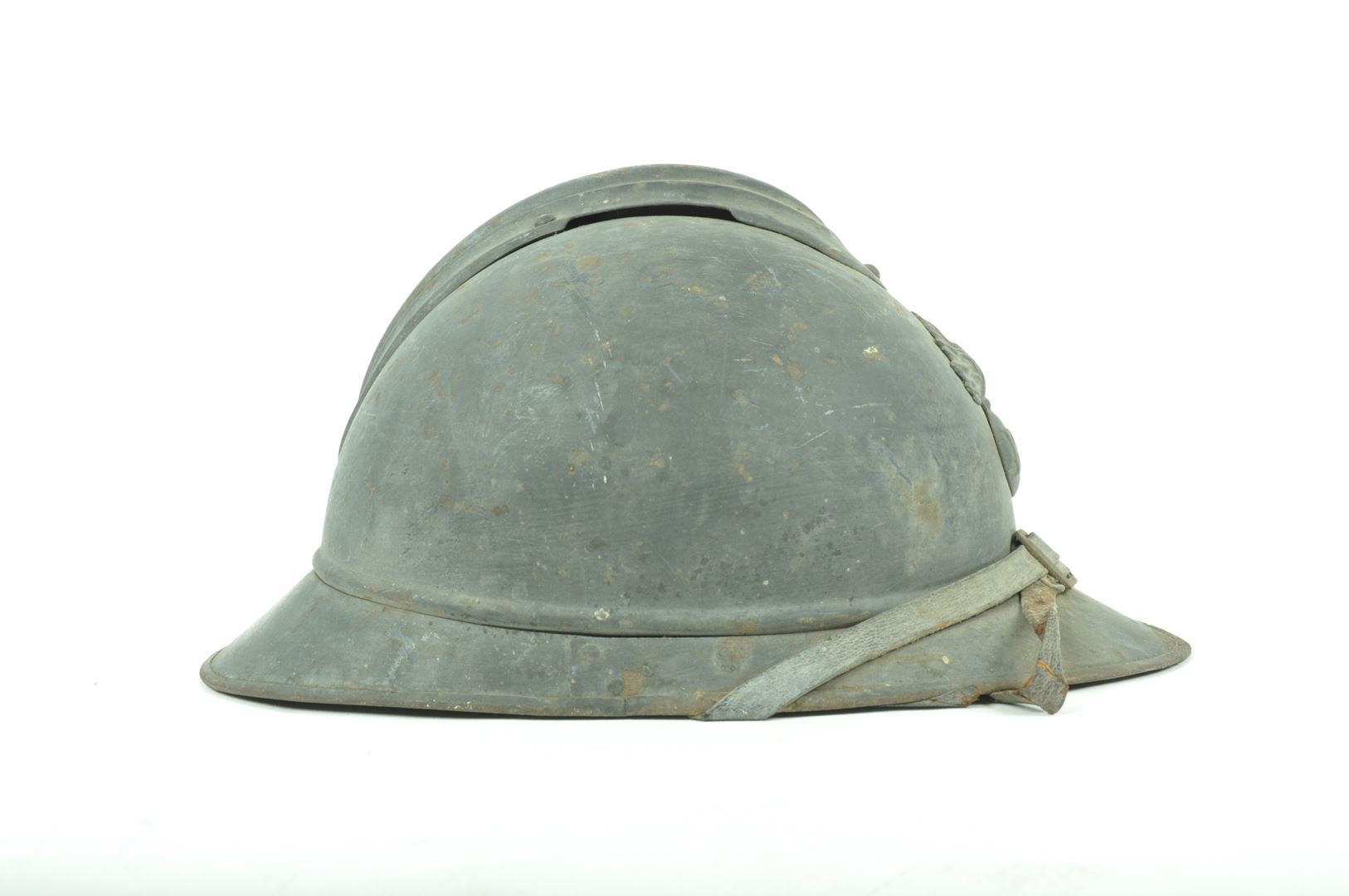 Ensemble casque Adrian d'Infanterie modèle 1915 / livret militaire 149° RI