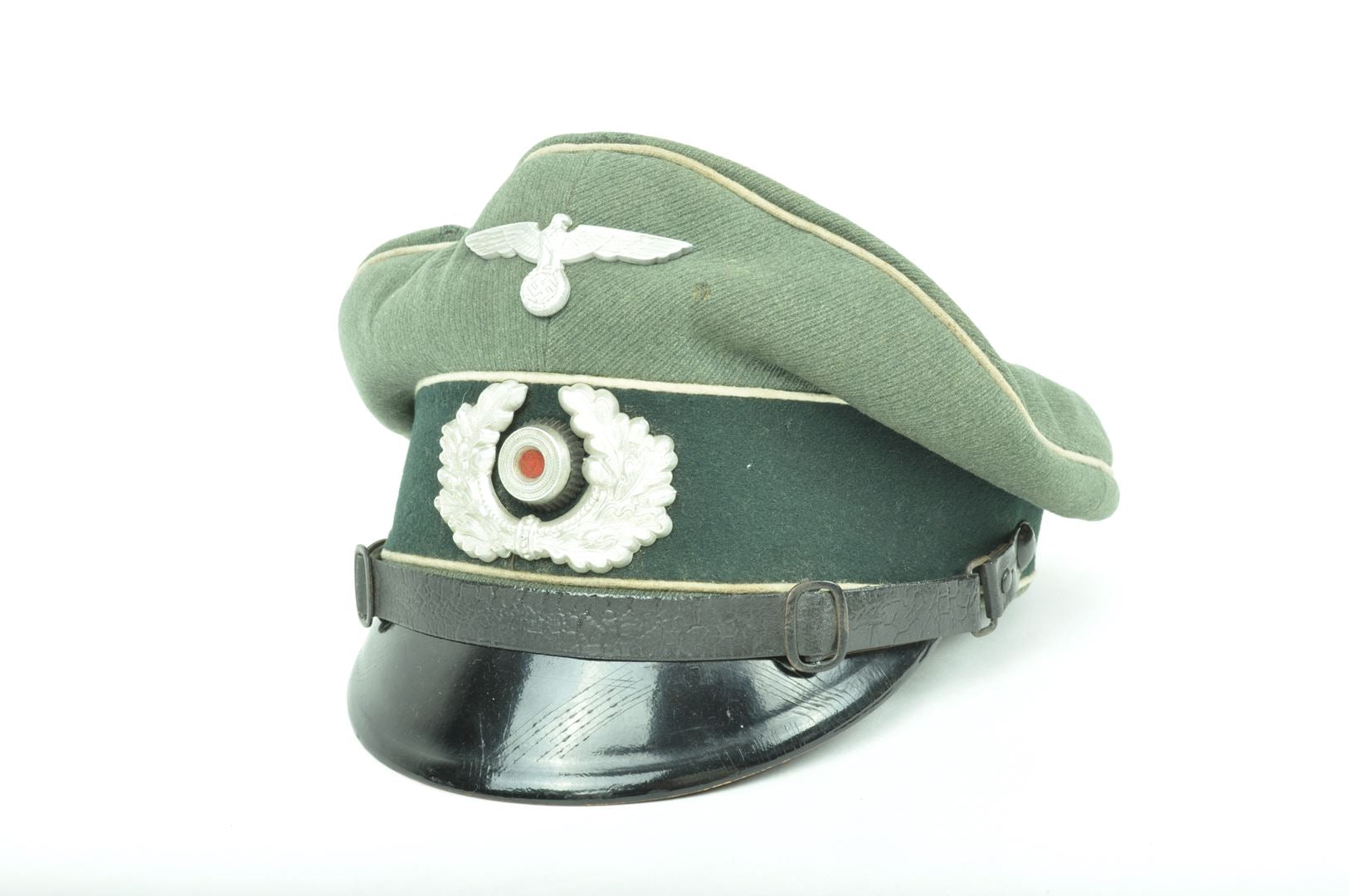 Schirmmütze Sous Officier Infanterie nominative , datée 1937 / J.R.88