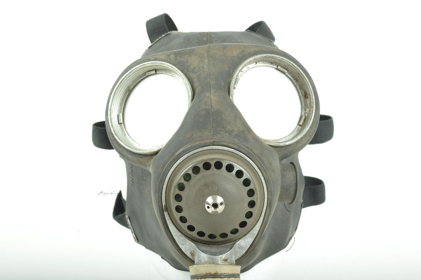 Masque à gaz Anglais / nominatif d'un Marin FNFL