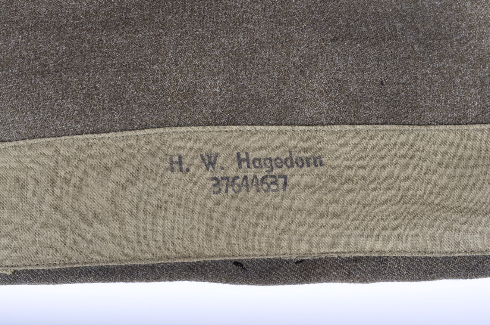 Grouping américain du soldat HOWARD HAGEDORN / Infanterie