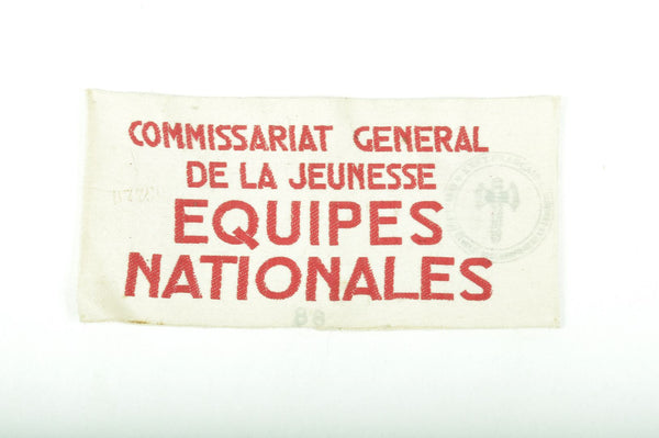 Brassard Commissariat Général de la Jeunesse / Equipes Nationales