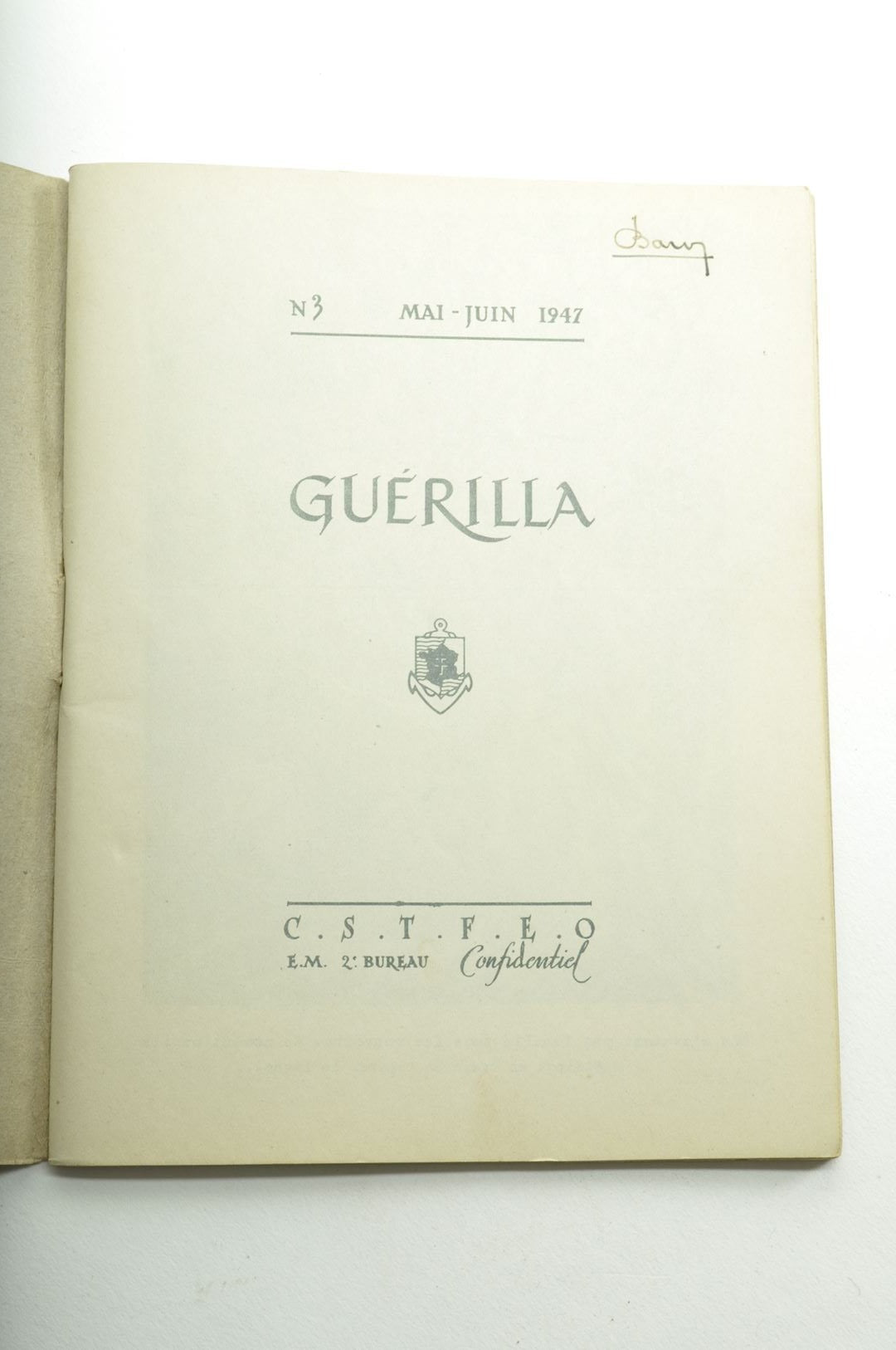 Manuel "Guérilla" N° 3 / Mai - Juin 1947