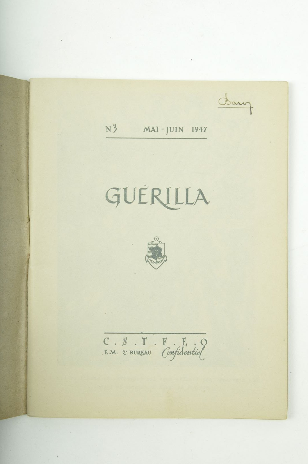 Manuel "Guérilla" N° 3 / Mai - Juin 1947