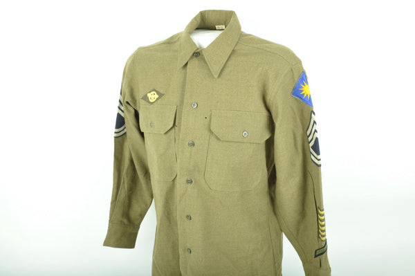 Chemise "moutarde" / 40th Infantry Division / Pacifique