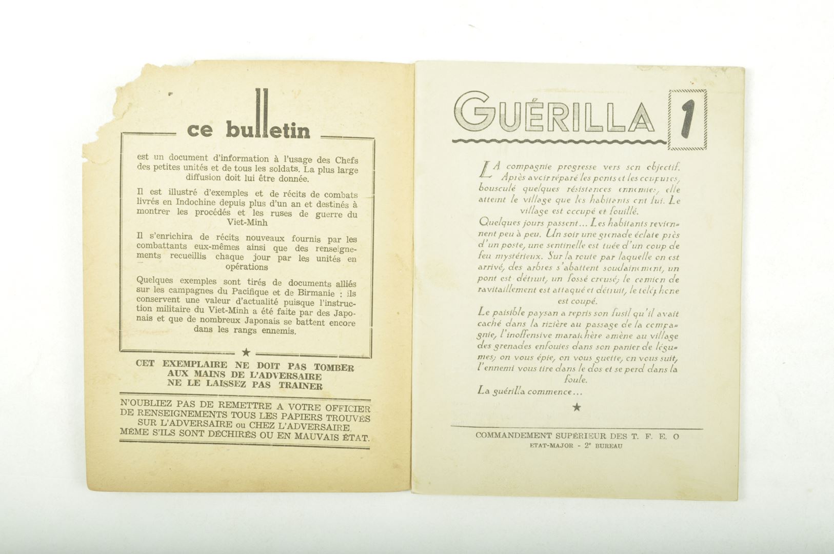 Manuel "Guérilla" N° 1 Mars 1947
