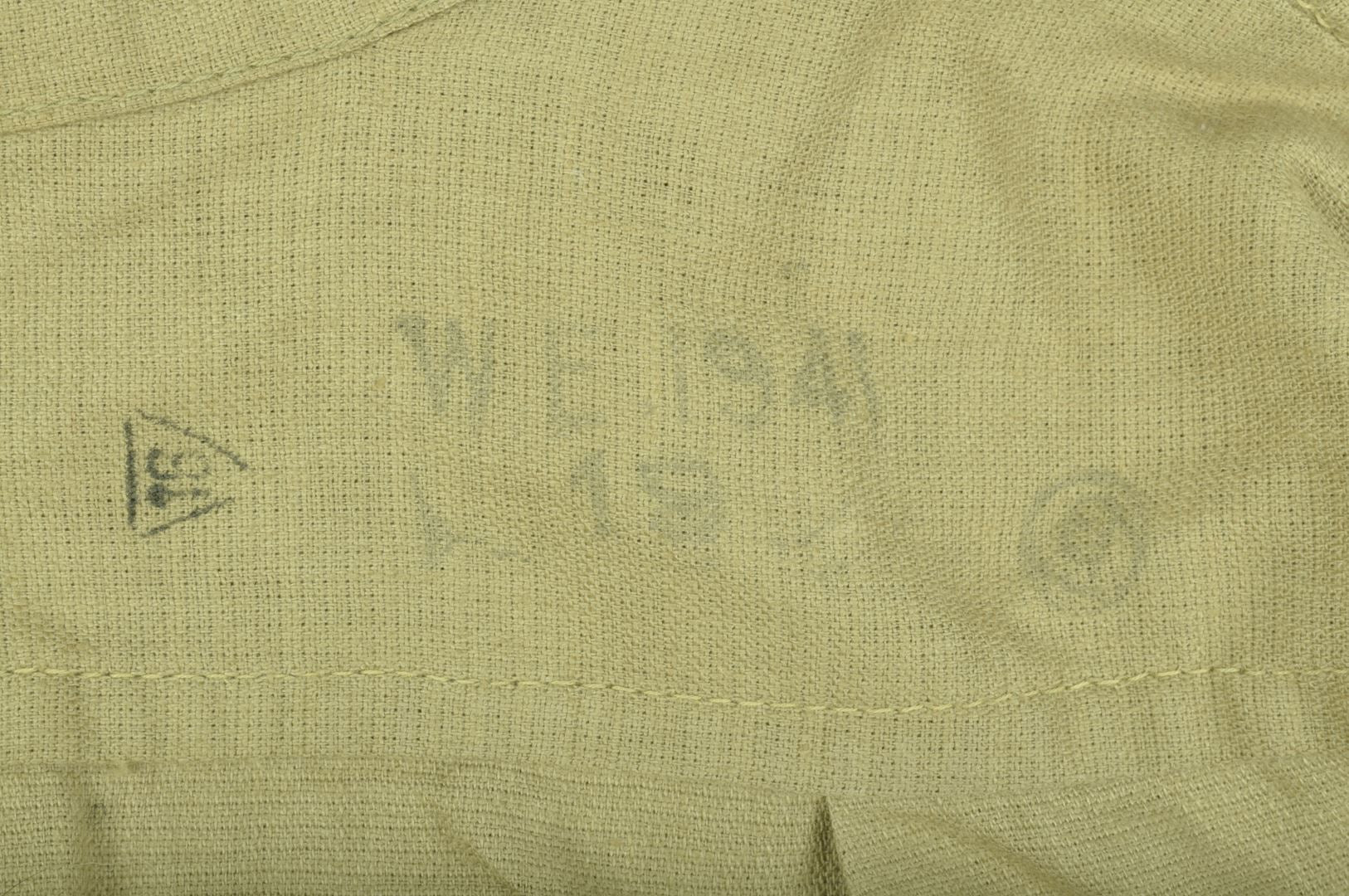 Vareuse tropicale "Bush Jacket" en Aertex de confection Indienne / datée 1941