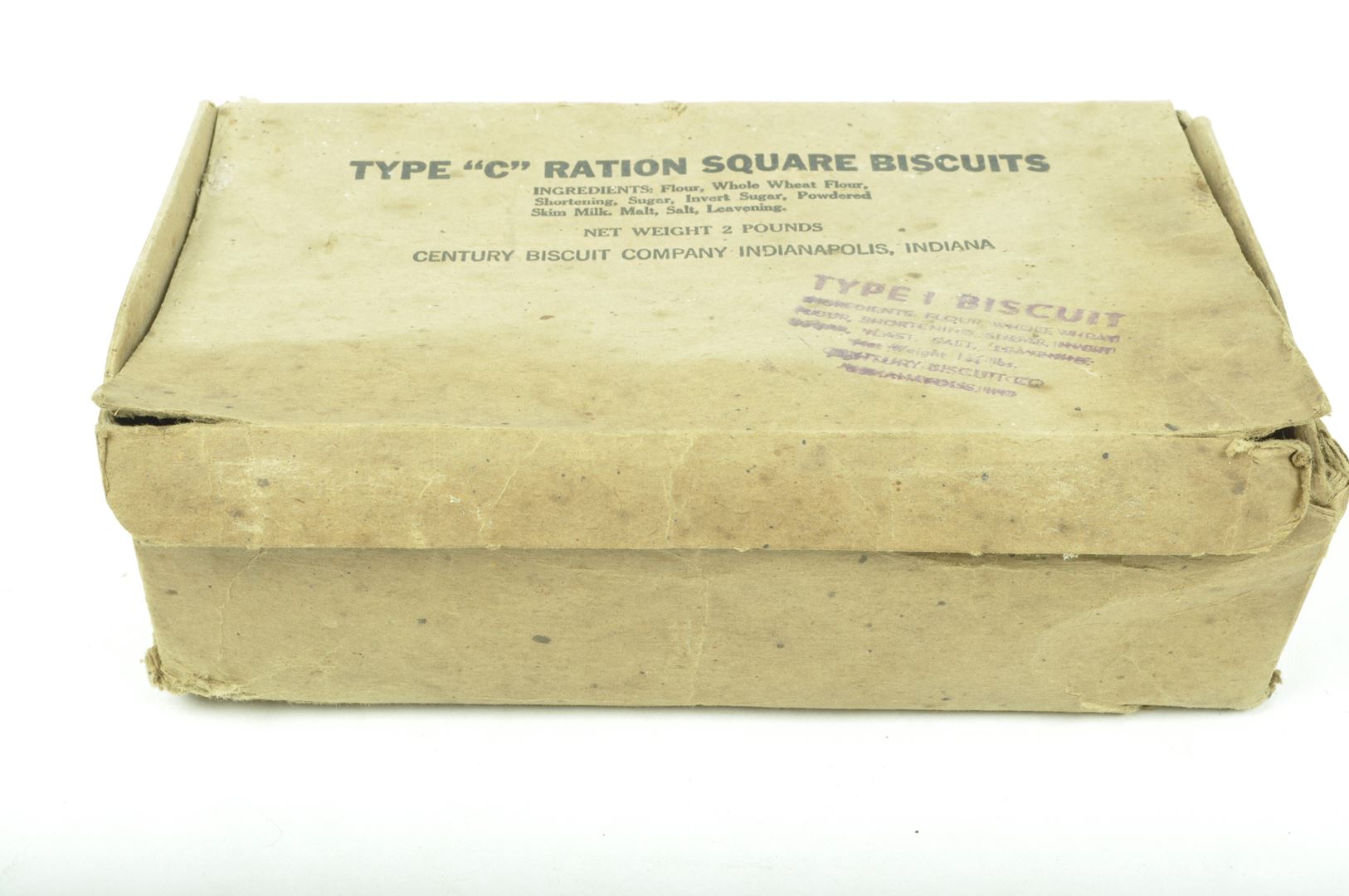 Boite / Carton Type "C" Ration Square Biscuits