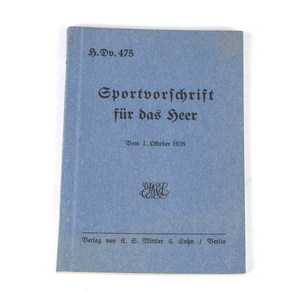 Manuel des sports de la Heer daté 1938